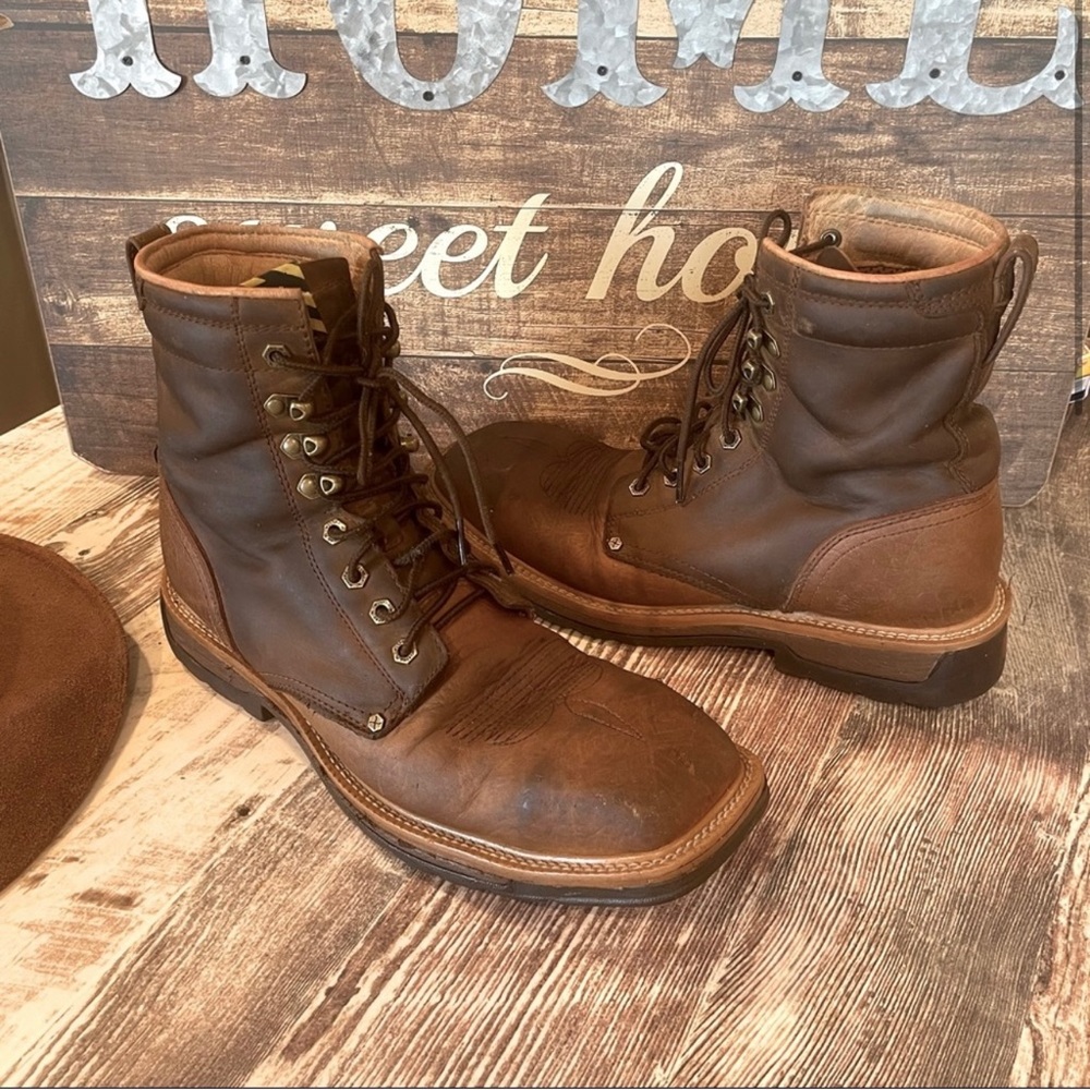 Men’s Twisted X Waterproof Steel Toe Lite Western Work Boot 9.5 D